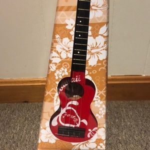 Red ukulele